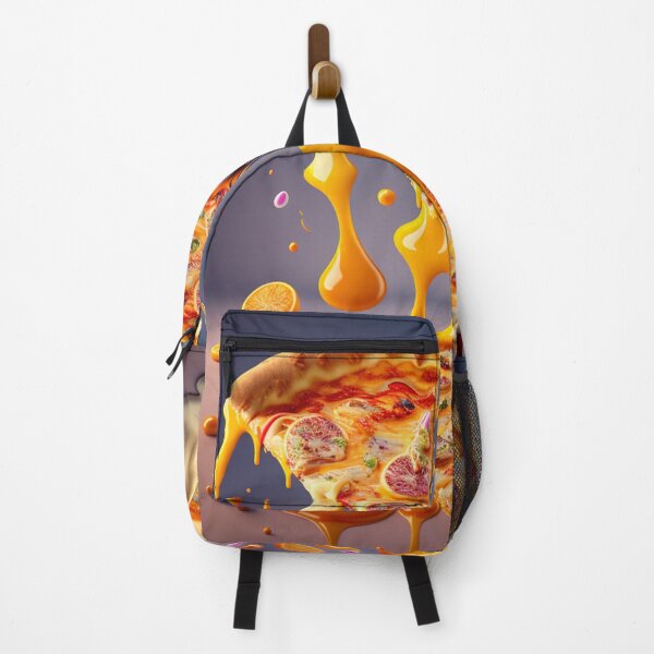 Item preview, Pizza With Extra Chees and Sauce Canvas Print Colorful Modern Digital Art designed and sold by Acnologiaa.