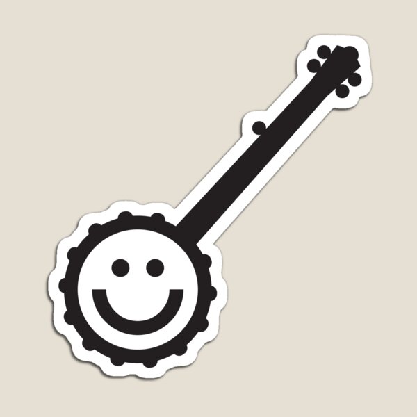 Smiley Banjo Magnet