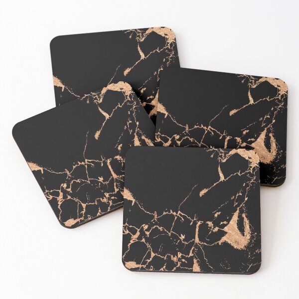 Item preview, Black Marble Textures 2| Rose Gold Black Marble Textures | Marble Texture designed and sold by TrendyGlitter.