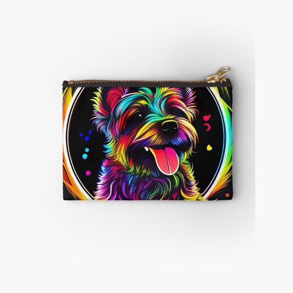 Item preview, Colorful trippy dog portrait illustration psychedelic 2 designed and sold by vishalraifx.