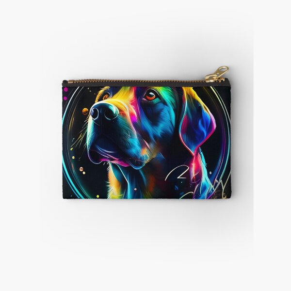Item preview, Colorful trippy dog portrait illustration psychedelic 4 designed and sold by vishalraifx.