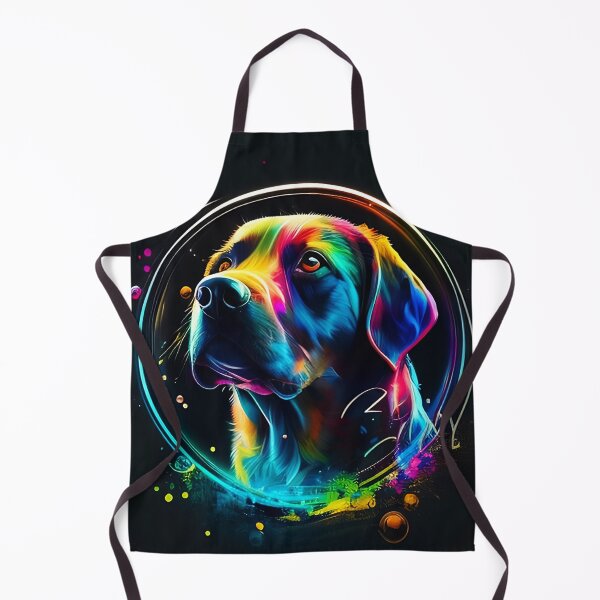 Item preview, Colorful trippy dog portrait illustration psychedelic 4 designed and sold by vishalraifx.