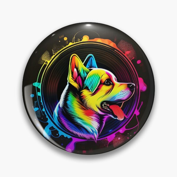 Item preview, Colorful trippy dog portrait illustration psychedelic 5 designed and sold by vishalraifx.