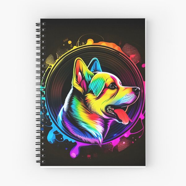 Item preview, Colorful trippy dog portrait illustration psychedelic 5 designed and sold by vishalraifx.
