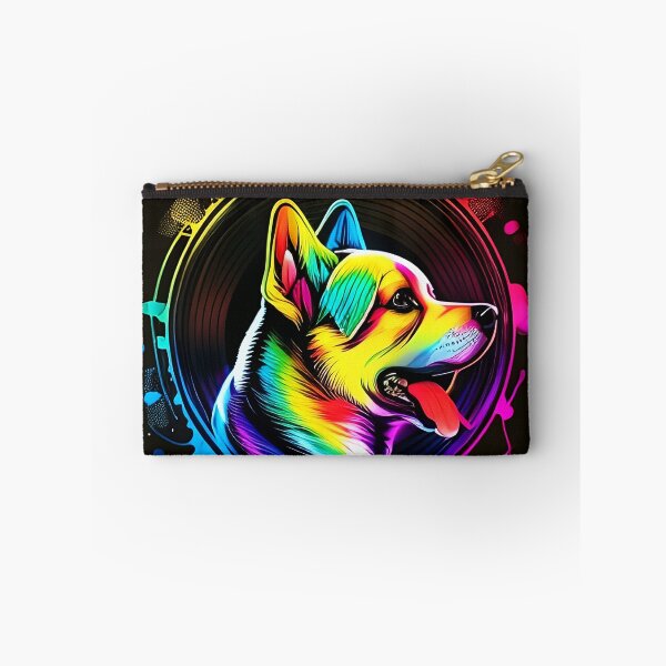 Item preview, Colorful trippy dog portrait illustration psychedelic 5 designed and sold by vishalraifx.
