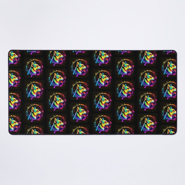 Item preview, Colorful trippy dog portrait illustration psychedelic 5 designed and sold by vishalraifx.