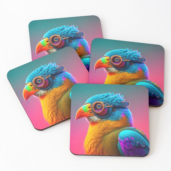Item preview, Bird Wearing Glasses Digital art designed and sold by ArtsyWishesShop.