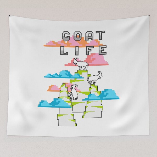 Item preview, Goat Life | Goat Life | Life in the mountains | pixel art designed and sold by designsbyMoiLS.