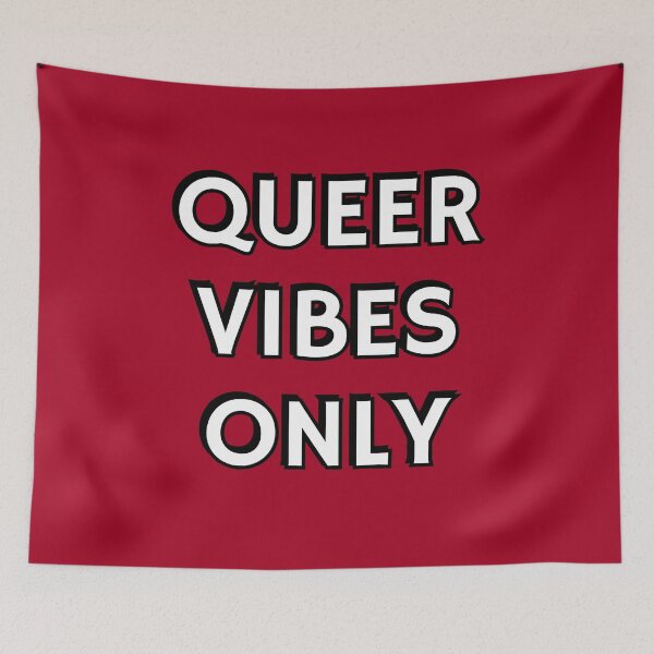 Item preview, Queer Vibes Only LGBT pride designed and sold by Inspirationmotivation.