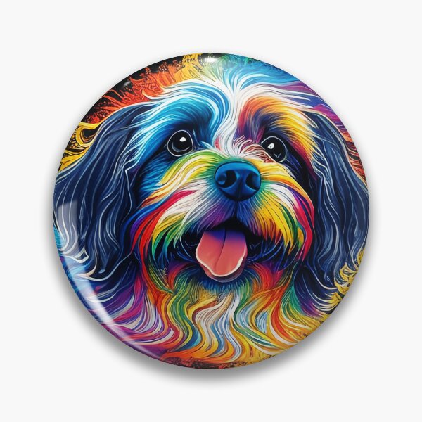 Item preview, Colorful trippy dog portrait illustration psychedelic 6 designed and sold by vishalraifx.