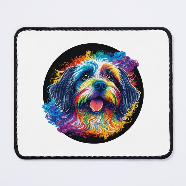 Item preview, Colorful trippy dog portrait illustration psychedelic 6 designed and sold by vishalraifx.