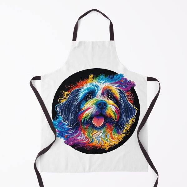Item preview, Colorful trippy dog portrait illustration psychedelic 6 designed and sold by vishalraifx.