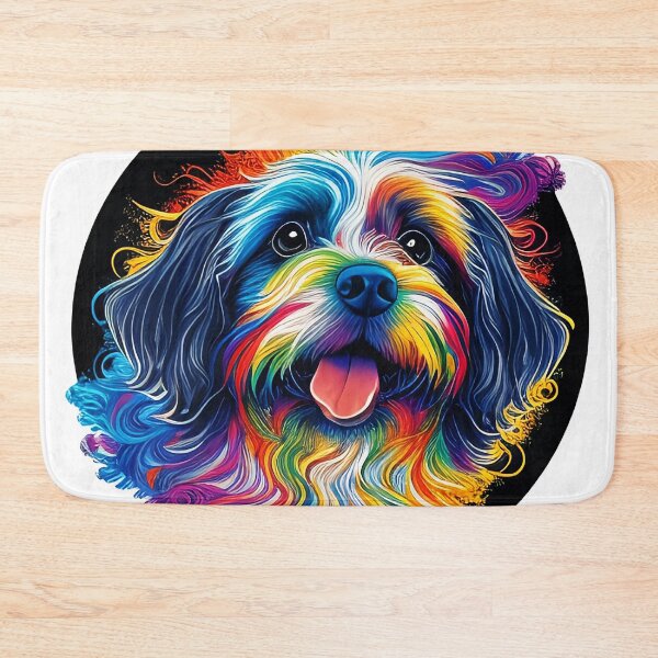 Item preview, Colorful trippy dog portrait illustration psychedelic 6 designed and sold by vishalraifx.