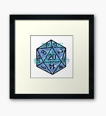 Did you say banishment? Framed Print