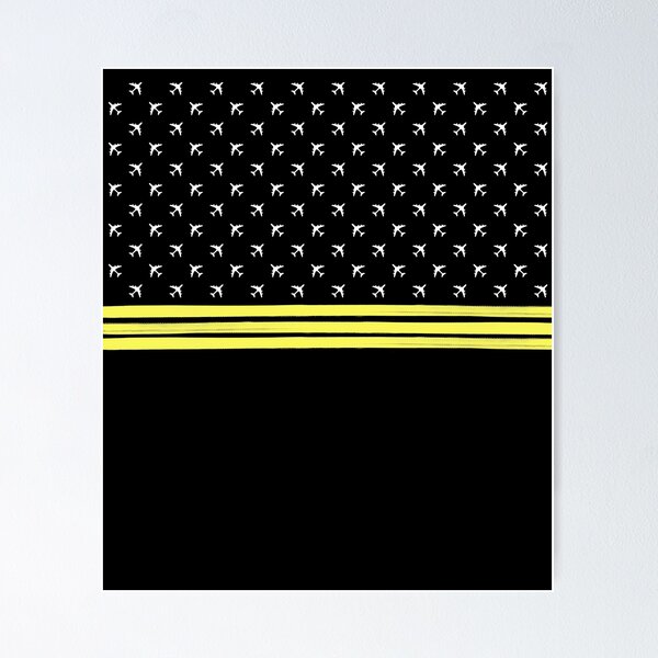 Aperçu de l'œuvre Avion Lover Pilot Premier Officier Stripes créée et vendue par Ikaroots.