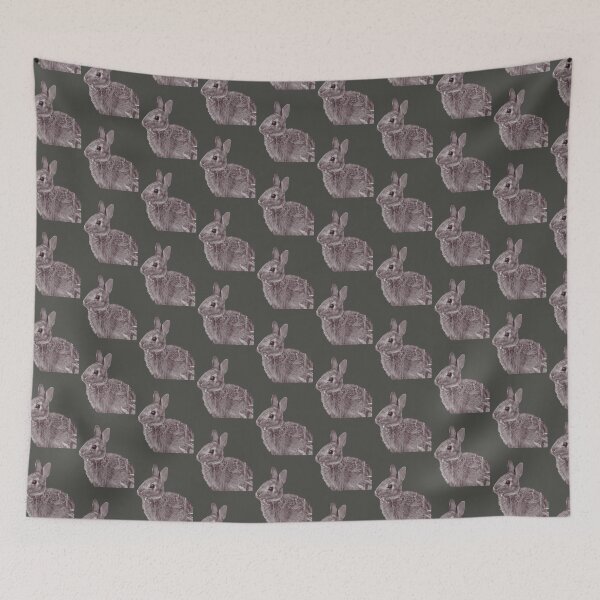 Item preview, Rabbit (black and white) designed and sold by Elisabeth  Elisabeth.