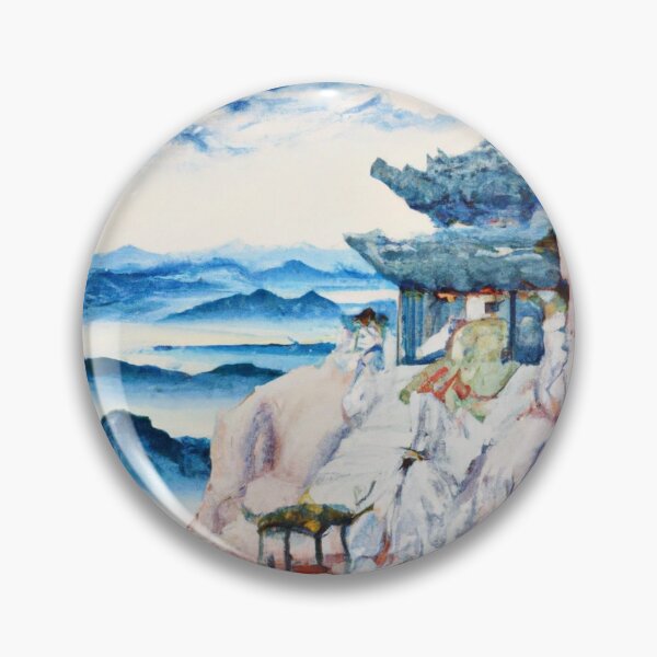Item preview, Nanshan Temple Ukiyo e Japanese Art  designed and sold by CherWhiteRabbit.