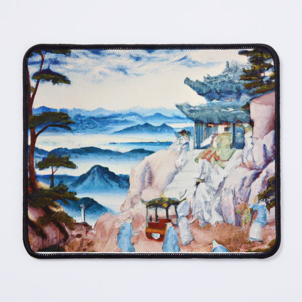 Item preview, Nanshan Temple Ukiyo e Japanese Art  designed and sold by CherWhiteRabbit.