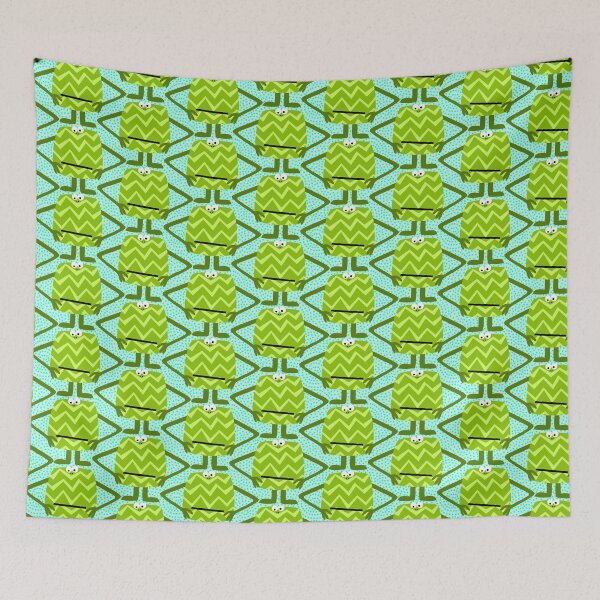 Item preview, Grumpy Green Monsters designed and sold by Shiny Happy World.