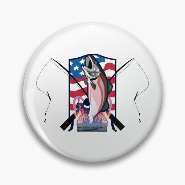 Item preview, American Steel Head Salmon designed and sold by OlivDesignsCo.