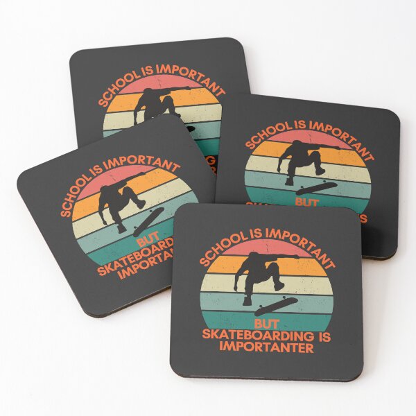 Item preview, School is important, but Skateboarding is Importanter designed and sold by GigaDesigns.