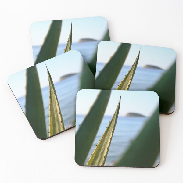 Item preview, Agave cactus with sea view // Ibiza Nature & Travel Photography  designed and sold by Diana van Neck.