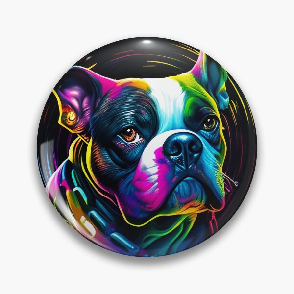 Item preview, Colorful trippy dog portrait illustration psychedelic 7 designed and sold by vishalraifx.