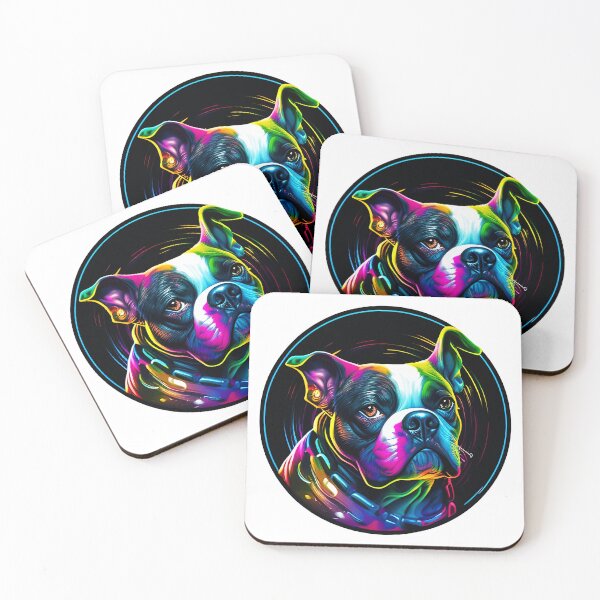 Item preview, Colorful trippy dog portrait illustration psychedelic 7 designed and sold by vishalraifx.