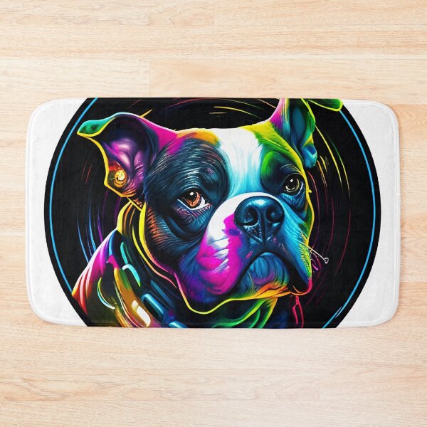 Item preview, Colorful trippy dog portrait illustration psychedelic 7 designed and sold by vishalraifx.