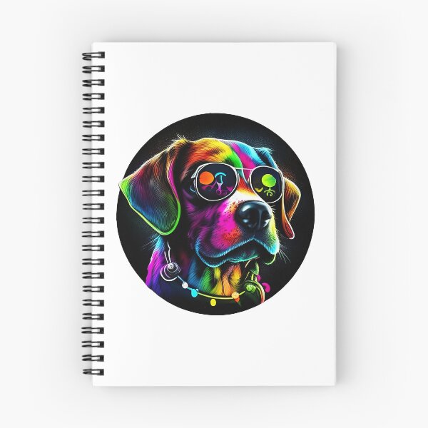 Item preview, Colorful trippy dog portrait illustration psychedelic 8 designed and sold by vishalraifx.