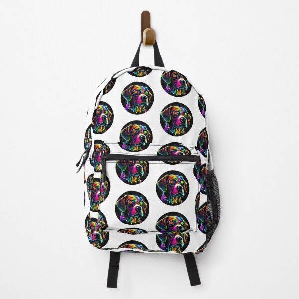 Item preview, Colorful trippy dog portrait illustration psychedelic 8 designed and sold by vishalraifx.