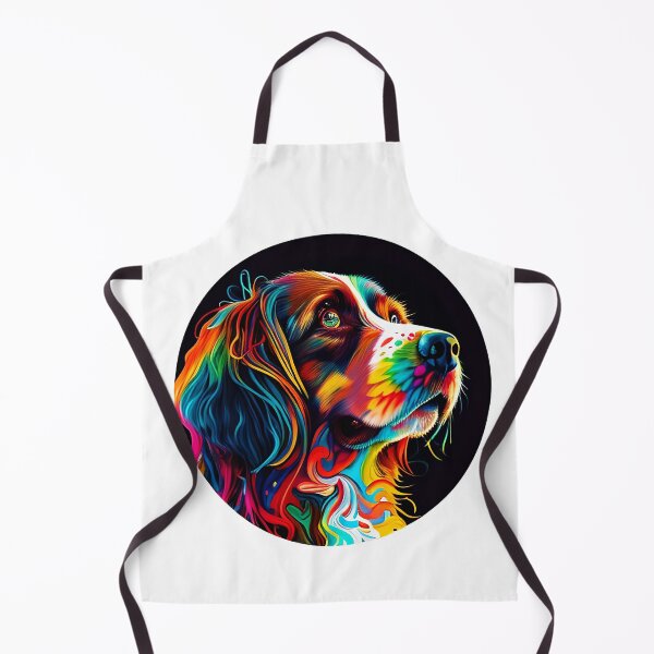 Item preview, Colorful trippy dog portrait illustration psychedelic 9 designed and sold by vishalraifx.