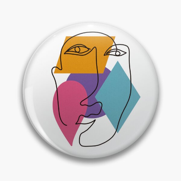Item preview, Geometric abstract face designed and sold by Inaroda.