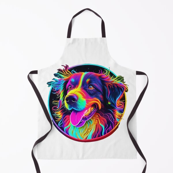 Item preview, Colorful trippy dog portrait illustration psychedelic 10 designed and sold by vishalraifx.