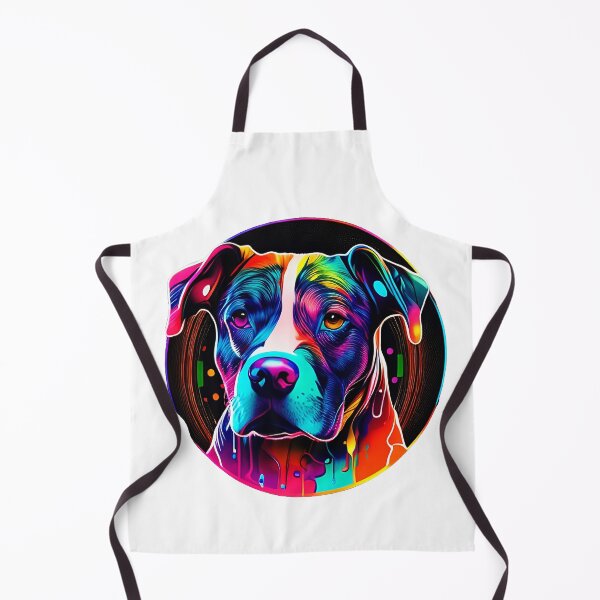 Item preview, Colorful trippy dog portrait illustration psychedelic 11 designed and sold by vishalraifx.