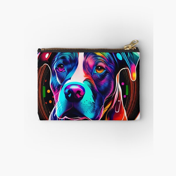 Item preview, Colorful trippy dog portrait illustration psychedelic 11 designed and sold by vishalraifx.