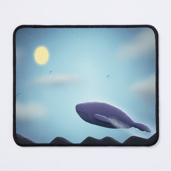 Item preview, Happy Flying Whale designed and sold by BoredArtLabs.