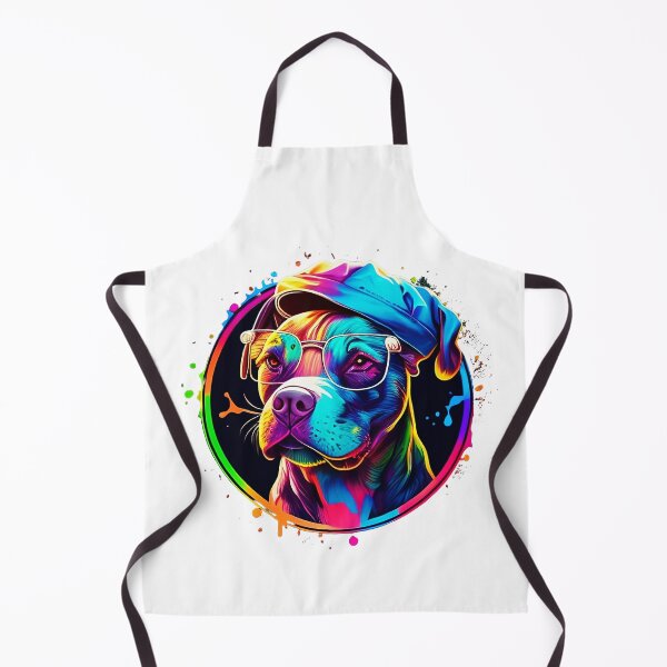 Item preview, Colorful trippy dog portrait illustration psychedelic 13 designed and sold by vishalraifx.