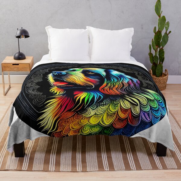Item preview, Colorful trippy dog portrait illustration psychedelic 14 designed and sold by vishalraifx.