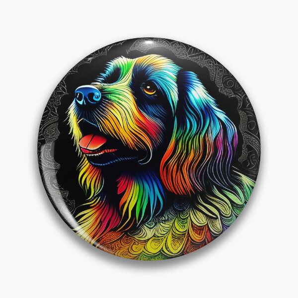 Item preview, Colorful trippy dog portrait illustration psychedelic 14 designed and sold by vishalraifx.