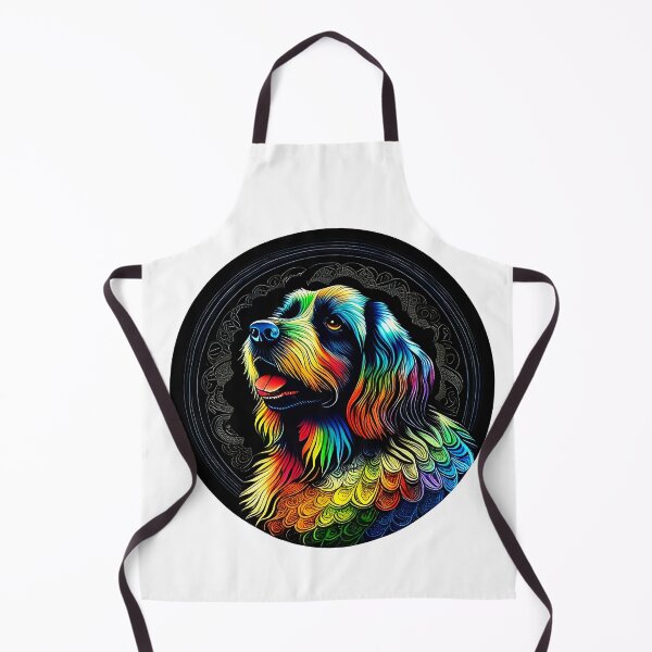 Item preview, Colorful trippy dog portrait illustration psychedelic 14 designed and sold by vishalraifx.