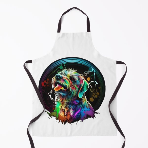 Item preview, Colorful trippy dog portrait illustration psychedelic 12 designed and sold by vishalraifx.