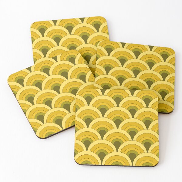 Item preview, Vintage Sunset  70s 60s - Olive and yelow designed and sold by RaspberryEM.