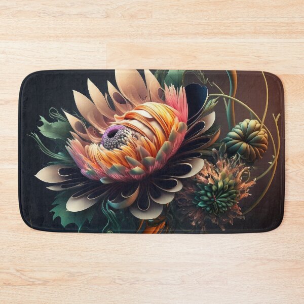 Very beautiful flower Bath Mat