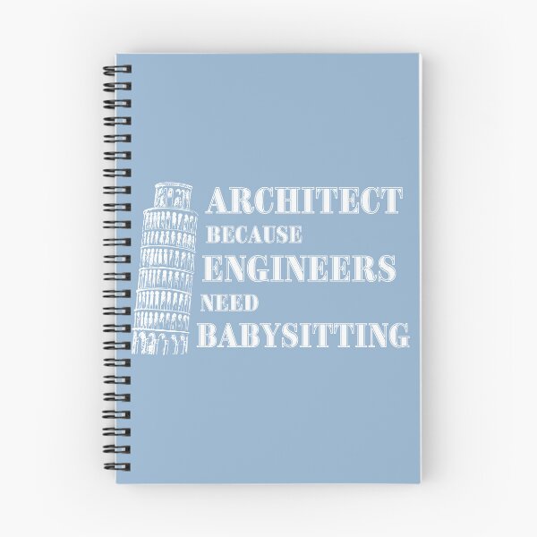 Item preview, Architect Because Engineers Need Babysitting (light blue) designed and sold by Novelty-Shirts.