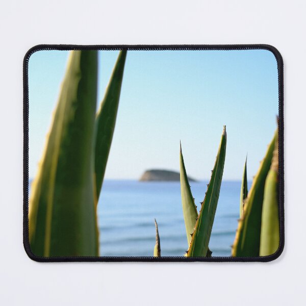 Item preview, Agave cactus with sea / Ibiza Nature & Travel Photography  designed and sold by Diana van Neck.