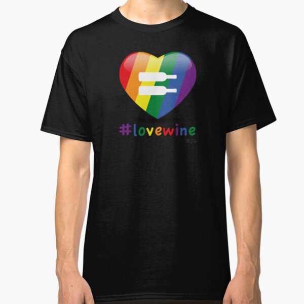 #lovewine (black shadow) Classic T-Shirt