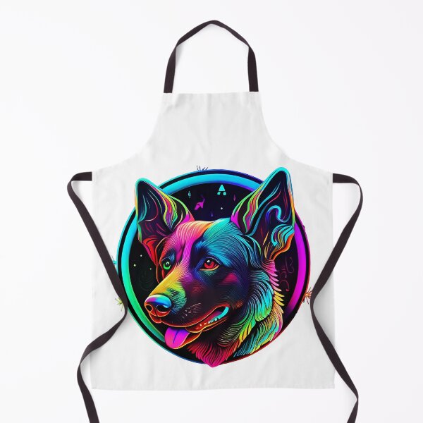 Item preview, Colorful trippy dog portrait illustration psychedelic 15 designed and sold by vishalraifx.