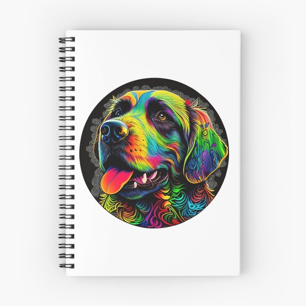 Item preview, Colorful trippy dog portrait illustration psychedelic 16 designed and sold by vishalraifx.