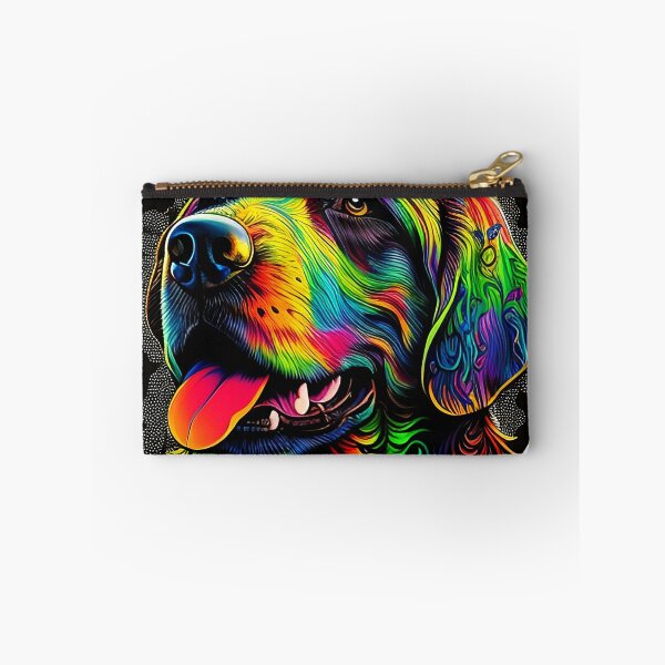 Item preview, Colorful trippy dog portrait illustration psychedelic 16 designed and sold by vishalraifx.